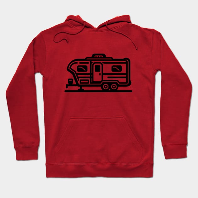 Camper Trailer Hoodie by KayBee Gift Shop